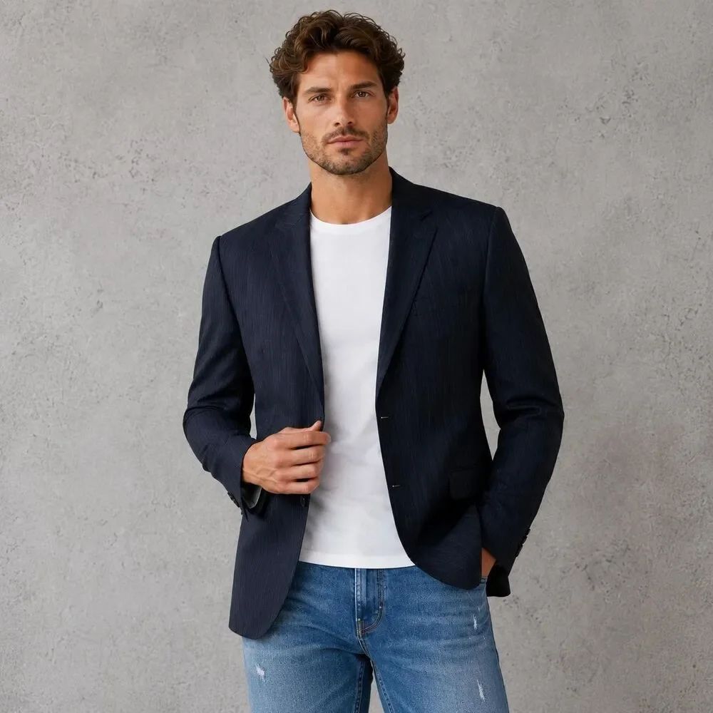 HUGO BOSS Mens NWOT Sport Coat 46R Wool LANIFICIO‎ FRATELLI TALLAI DI DELFINO